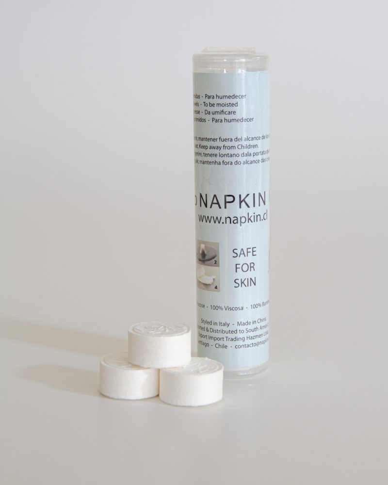 10 Eco NAPKIN COOL (Tubo Recargable con 10 unidades de Eco NAPKIN)