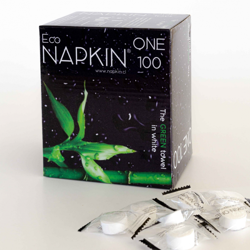 Eco NAPKIN ONE 100 (Box con 100 unidades de Eco NAPKIN selladas individualmente)
